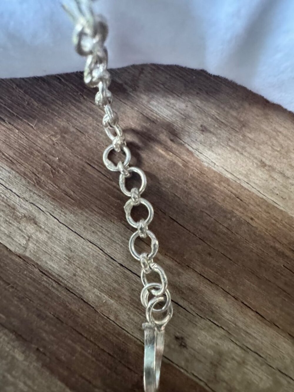 Sterling Silver Floral Filigree Link Bracelet 8” 7.75g Adjustable Lobster - Picture 5 of 6